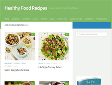 Tablet Screenshot of healthyfoodrecipess.com